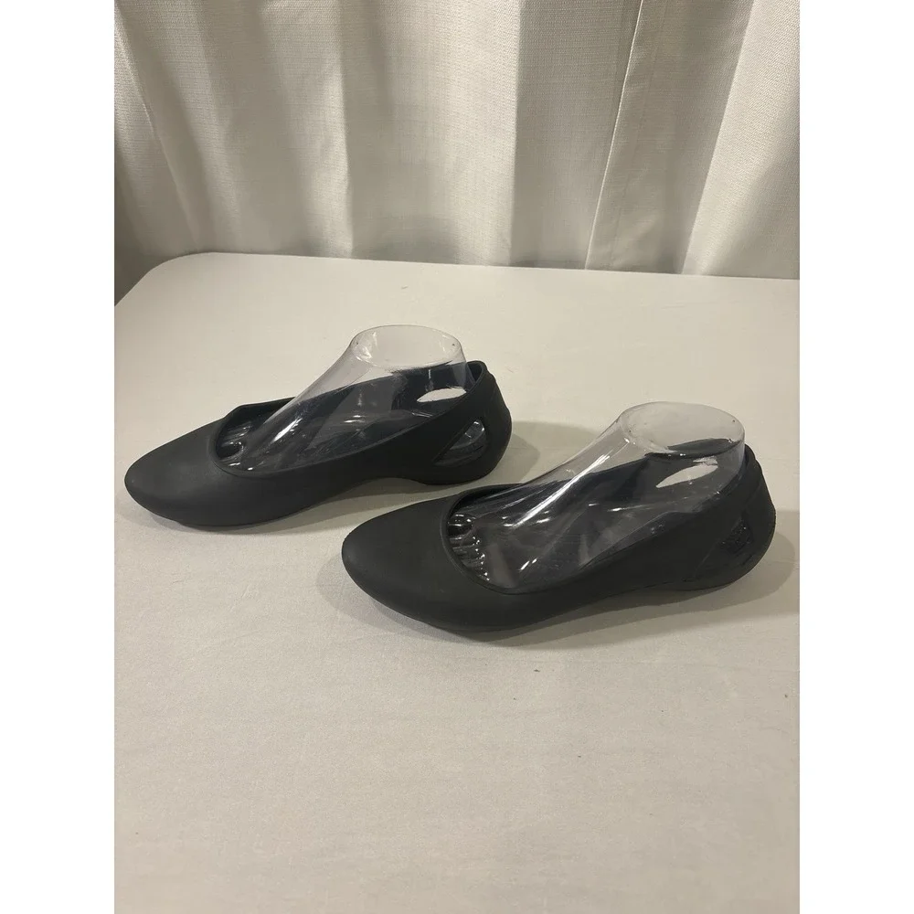 Crocs Laura Ballet Flats Shoes Women's Black Comfort Slip Size 10‎